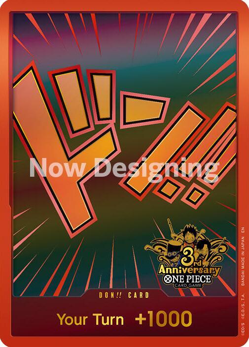 DON!! Card (Japanese Version 3rd Anniversary Set) [One Piece Promotion Cards]