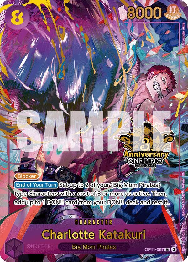 Charlotte Katakuri (Japanese Version 3rd Anniversary Set) (OP11-067) [One Piece Promotion Cards]