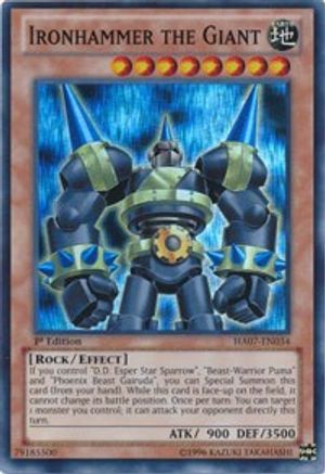 Ironhammer the Giant (HA07-EN034) - Hidden Arsenal 7: Knight of Stars 1st Edition