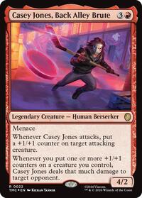 Casey Jones, Back Alley Brute (Surge Foil) (22) [Commander: Teenage Mutant Ninja Turtles]