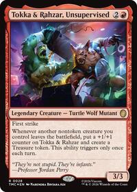 Tokka & Rahzar, Unsupervised (Surge Foil) (28) [Commander: Teenage Mutant Ninja Turtles]