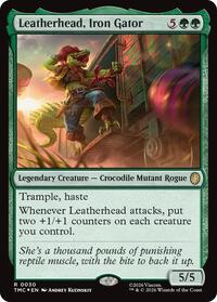 Leatherhead, Iron Gator (Surge Foil) (30) [Commander: Teenage Mutant Ninja Turtles]