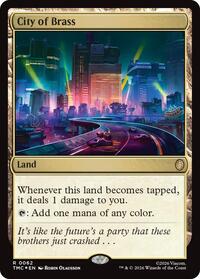 City of Brass (Surge Foil) (62) [Commander: Teenage Mutant Ninja Turtles]