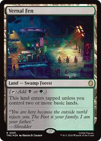 Vernal Fen (Surge Foil) (81) [Commander: Teenage Mutant Ninja Turtles]