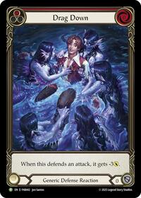 Drag Down (Red) - FAB442 (PEN331) [Flesh and Blood: Promo Cards]