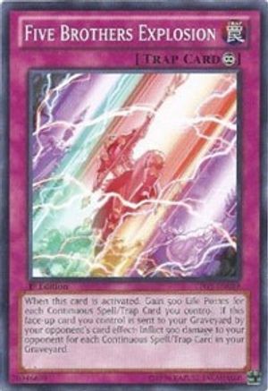 Five Brothers Explosion (LTGY-EN089) - Lord of the Tachyon Galaxy Unlimited