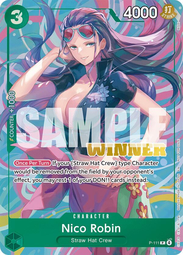 Nico Robin (Heroines Battle Winner Pack) (P-111) [One Piece Promotion Cards]