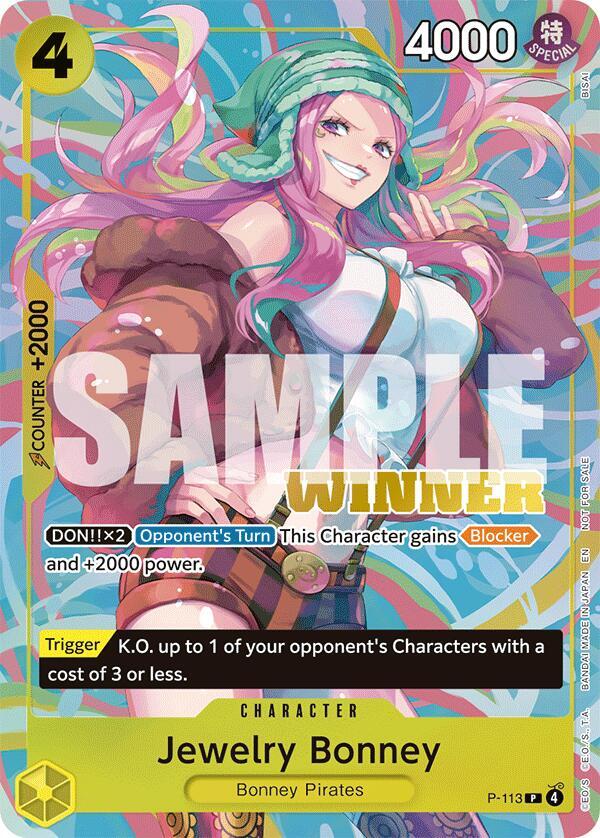 Jewelry Bonney (Heroines Battle Winner Pack) (P-113) [One Piece Promotion Cards]