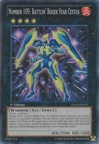 Number 105: Battlin' Boxer Star Cestus (LTGY-EN051) [Lord of the Tachyon Galaxy]