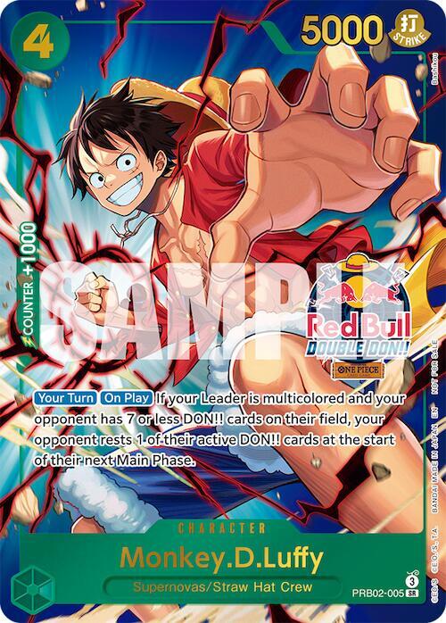 Monkey.D.Luffy (Red Bull Double Don!!) (Winner) (PRB02-005) [One Piece Promotion Cards]