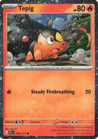 Tepig - 029/217 (Cosmos Holo) (029/217) [Miscellaneous Cards & Products]