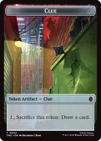 Clue // Rat Double-Sided Token (2 // 6) [Commander: Teenage Mutant Ninja Turtles]