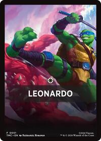 Leonardo Theme Card (1) [Commander: Teenage Mutant Ninja Turtles]