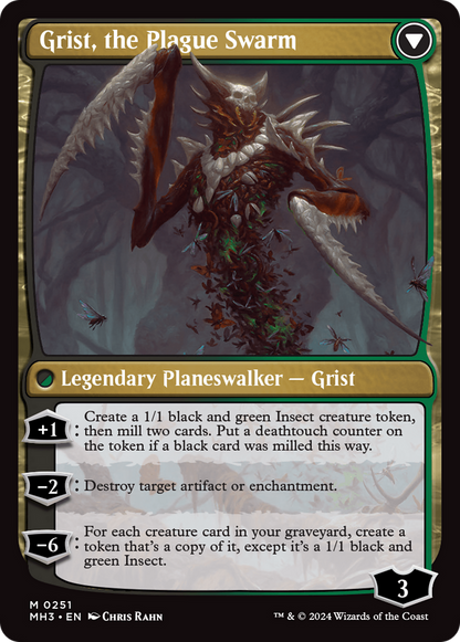 Grist, Voracious Larva (MH3-251) - Modern Horizons 3 Foil