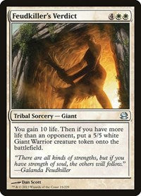 Feudkiller's Verdict (15) [Modern Masters]