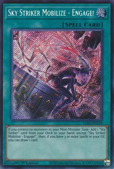 Sky Striker Mobilize - Engage! (Alternate Art) (Secret Rare) (L26D-ENS10) [Legendary Modern Decks 2026]