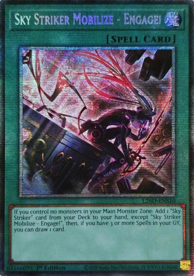 Sky Striker Mobilize - Engage! (Alternate Art) (Starlight Rare) (L26D-ENS10) [Legendary Modern Decks 2026]