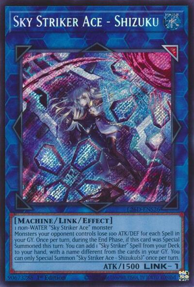 Sky Striker Ace - Shizuku (Alternate Art) (Secret Rare) (L26D-ENS26) [Legendary Modern Decks 2026]