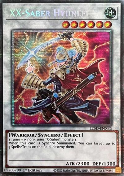 XX-Saber Hyunlei (Starlight Rare) (L26D-ENX35) [Legendary Modern Decks 2026]