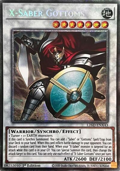 X-Saber Gottoms (Starlight Rare) (L26D-ENX43) [Legendary Modern Decks 2026]