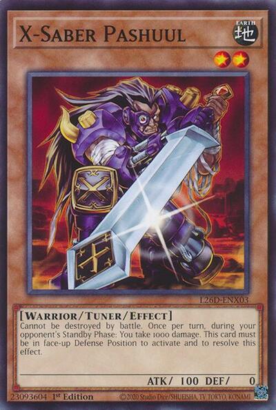 X-Saber Pashuul (L26D-ENX03) [Legendary Modern Decks 2026]