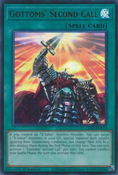 Gottoms' Second Call (Ultra Rare) (L26D-ENX19) [Legendary Modern Decks 2026]