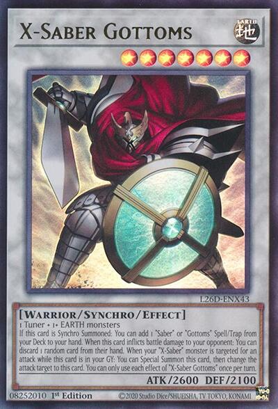 X-Saber Gottoms (L26D-ENX43) [Legendary Modern Decks 2026]
