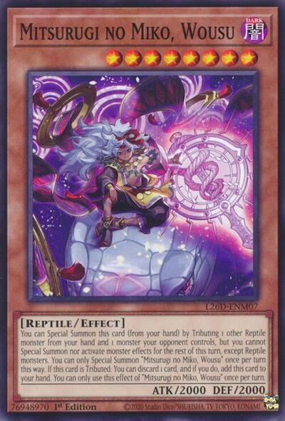 Mitsurugi no Miko, Wousu (L26D-ENM07) [Legendary Modern Decks 2026]