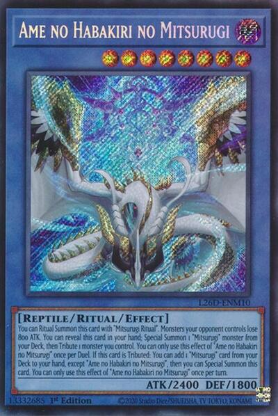 Ame no Habakiri no Mitsurugi (Secret Rare) (L26D-ENM10) [Legendary Modern Decks 2026]