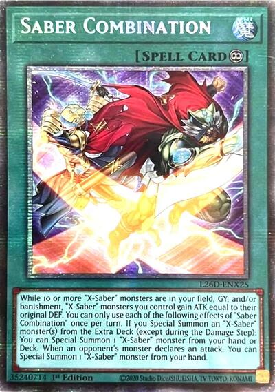 Saber Combination (Starlight Rare) (L26D-ENX25) [Legendary Modern Decks 2026]