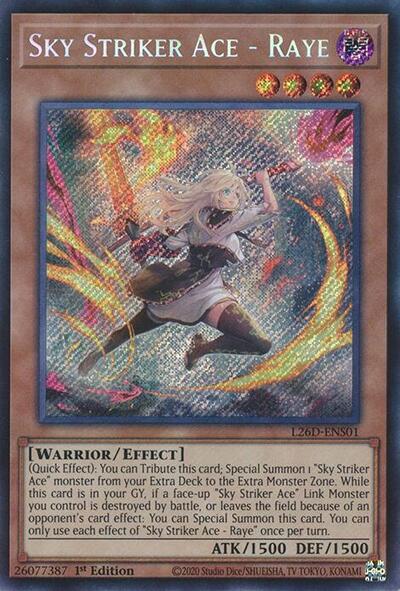 Sky Striker Ace - Raye (Alternate Art) (Secret Rare) (L26D-ENS01) [Legendary Modern Decks 2026]