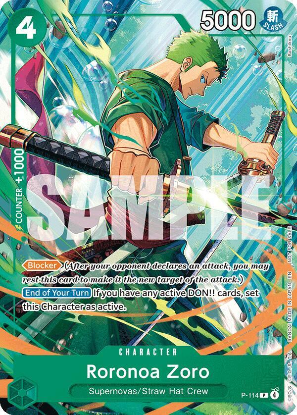 Roronoa Zoro (114) (P-114) [One Piece Promotion Cards]