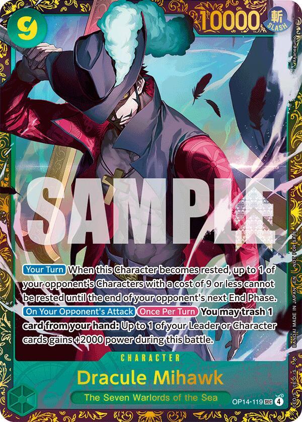 Dracule Mihawk - (CS 26-27 Regionals Season 1) (OP14-119) [One Piece Promotion Cards]