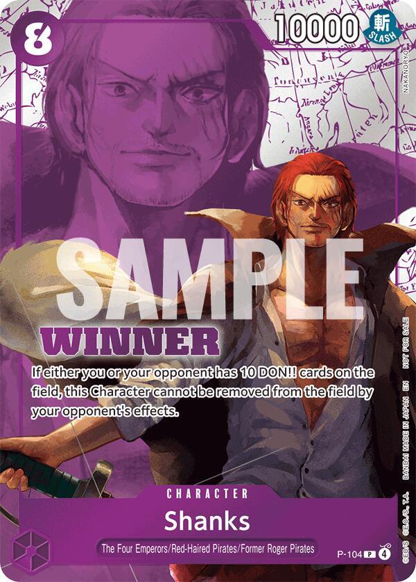 Shanks (Winner Pack 2026 Vol. 2) (P-104) [One Piece Promotion Cards]