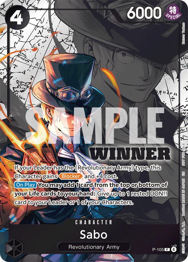 Sabo (Winner Pack 2026 Vol. 2) (P-105) [One Piece Promotion Cards]