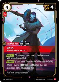 Jhin - Murderous Artist (022/219) [Unleashed]