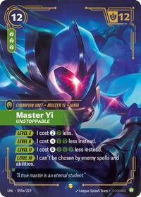 Master Yi - Unstoppable (Alternate Art) (059a/219) [Unleashed]