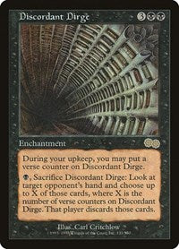 Discordant Dirge (131) [Urza's Saga]