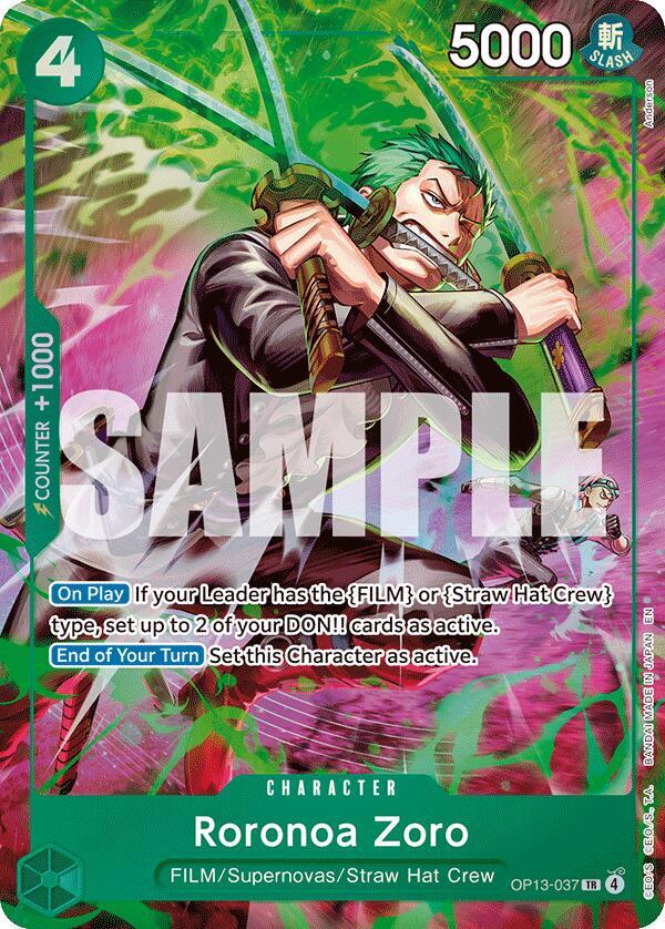 Roronoa Zoro (OP13-037) (OP13-037) [Adventure on Kami's Island]