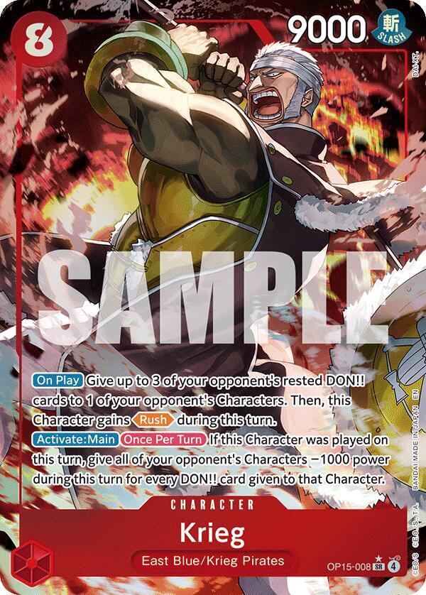Krieg (OP15-008) (Alternate Art) (OP15-008) [Adventure on Kami's Island]