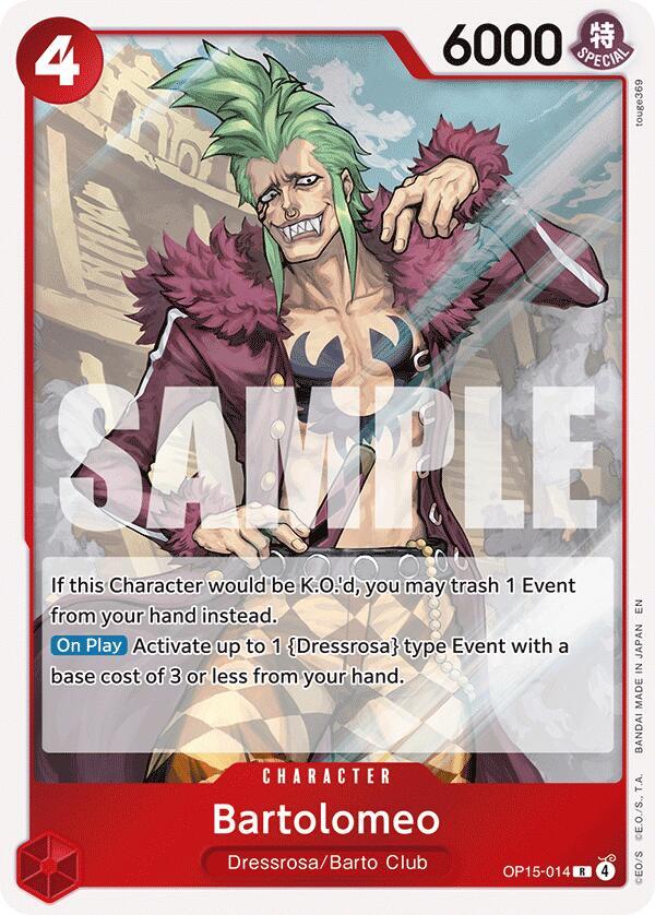Bartolomeo (OP15-014) [Adventure on Kami's Island]