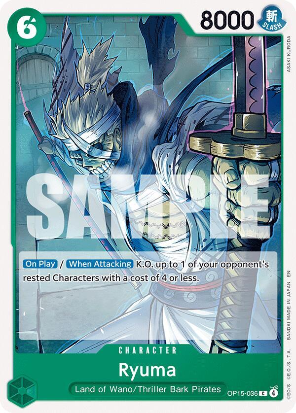 Ryuma (OP15-036) [Adventure on Kami's Island]