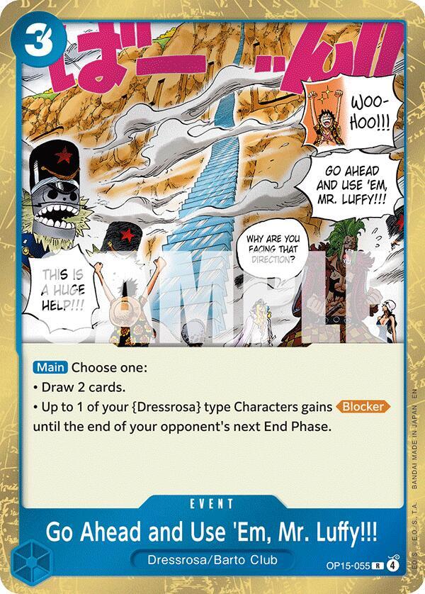 Go Ahead and Use 'Em, Mr. Luffy!!! (OP15-055) [Adventure on Kami's Island]