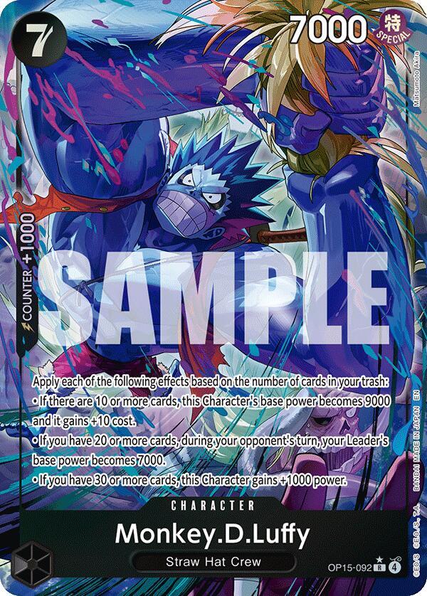Monkey.D.Luffy (OP15-092) (Alternate Art) (OP15-092) [Adventure on Kami's Island]