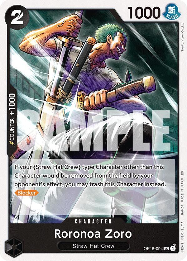 Roronoa Zoro (OP15-094) (OP15-094) [Adventure on Kami's Island]