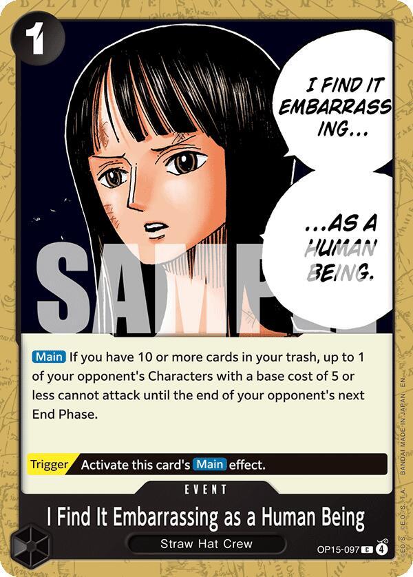 I Find It Embarrassing as a Human Being (OP15-097) [Adventure on Kami's Island]