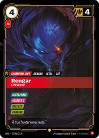 Rengar - Unseen (Alternate Art) (024a/219) [Unleashed]