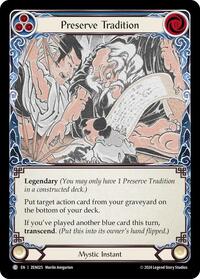 Preserve Tradition // Inner Chi (ZEN025) [Blitz Deck: Part the Mistveil - Zen]