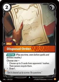 Disposal Order (103/219) [Unleashed]