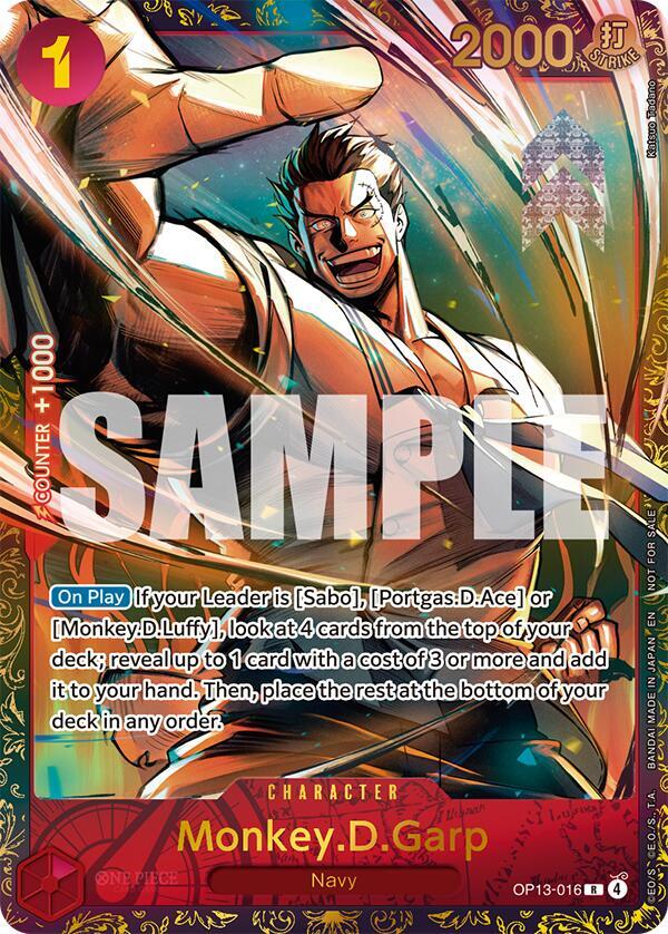 Monkey.D.Garp (Treasure Cup March 2026) (OP13-016) [One Piece Promotion Cards]